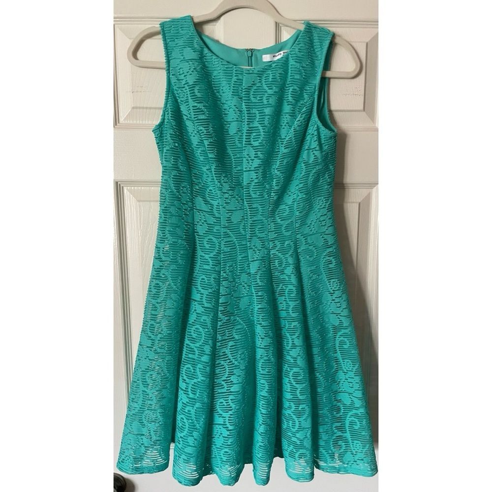 Studio One Green Lace Mini Dress
